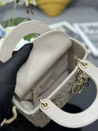 CD Lady Dior 17 Bag Beige Calfskin