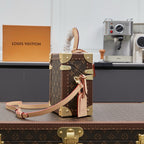 MINI RECTANGLE TRUNK 17 IN BROWN MONOGRAM CANVAS