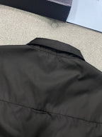 PRA SHIRT IN BLACK RE-NYLON TRIANGLE LOGO