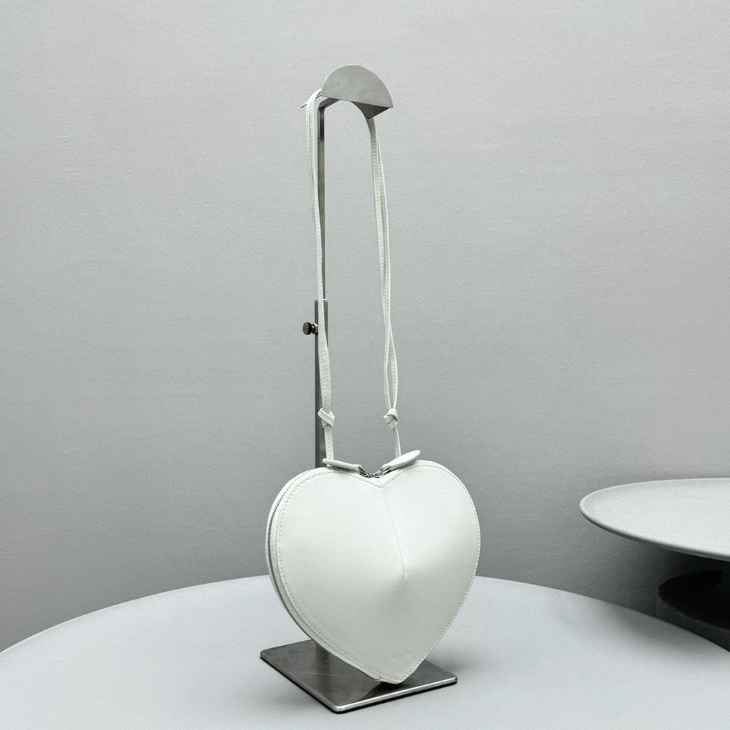 AL COEUR BAG IN WHITE CALFSKIN