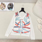 HM 25S Cardigan Tencel Knit Fabric with Rayon Fabric