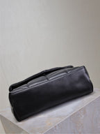 LOULOU PUFFER MEDIUM 29 IN ALL BLACK SHEEPSKIN BLACK HARDWARE