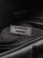 LOULOU PUFFER MEDIUM 29 IN ALL BLACK SHEEPSKIN BLACK HARDWARE