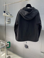 PRADA BLACK HOODED JACKET 652413