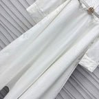Gucci Midi Dress in White Cotton Poplin
