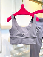 Full Set Alo Yoga Grey Cotton