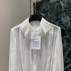 CC READY-TO-WEAR – WHITE SHEER ORGANZA BLO