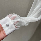 CC READY-TO-WEAR – WHITE SHEER ORGANZA BLO