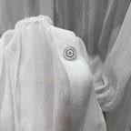 CC READY-TO-WEAR – WHITE SHEER ORGANZA BLO