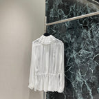 CC READY-TO-WEAR – WHITE SHEER ORGANZA BLO