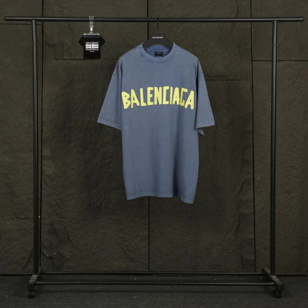 Balen  Logo Blue Jersey T-Shirt