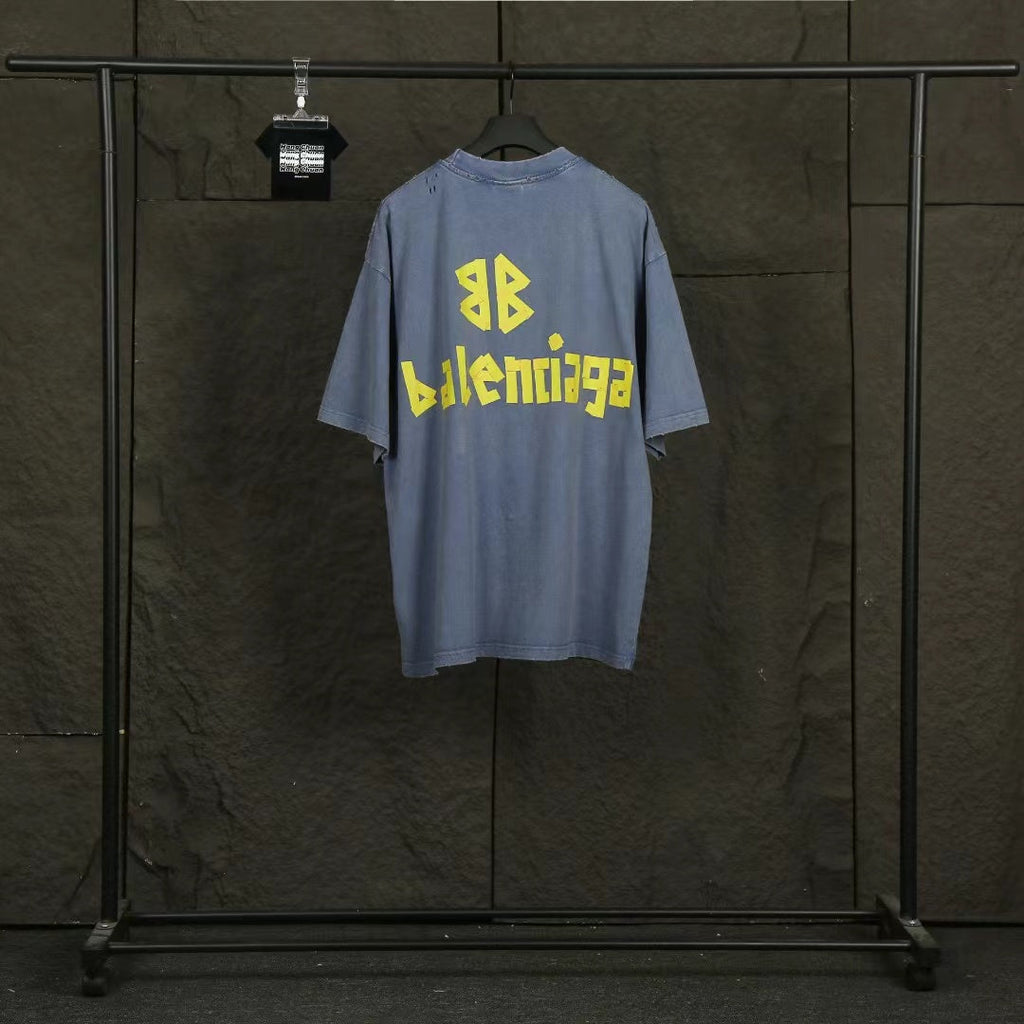 Balen  Logo Blue Jersey T-Shirt