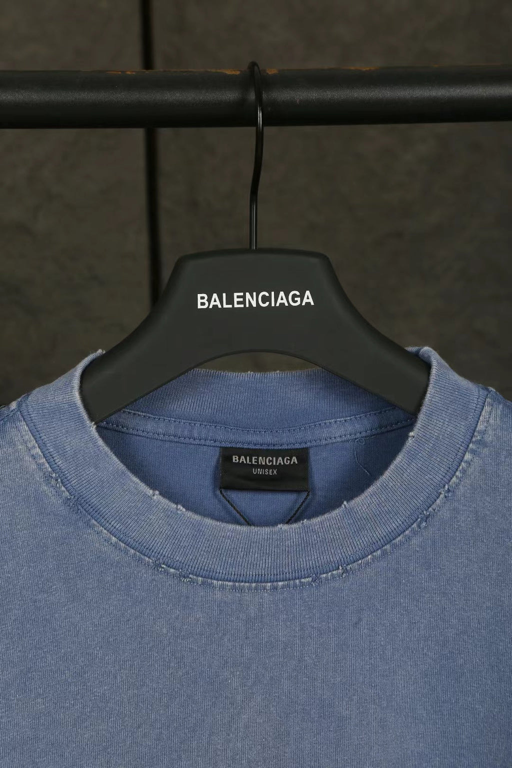 Balen  Logo Blue Jersey T-Shirt