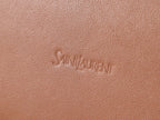 YSL Y BUCKET BAG 30 IN BROWN CALFSKIN