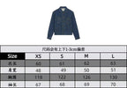 CLASSIC TRUCKER JACKET INDIGO DENIM CONTRAST STITCHING SILVER BUTTONS          Ask ChatGPT