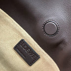 LOE 23 FLAMENCO PURSE BUCKET IN CHESTNUT BROWN CALFSKIN