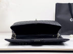Chanel 40cm Bag Black Silver Lambskin
