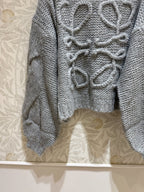 LOEWE SWEATER IN GREY KNITTING