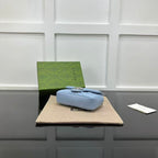 GG MARMONT 16 MINI SHOULDER BAG BLUE CALFSKIN