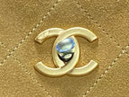 CC SHOULDER BAG 29 IN BLACK AND BROWN SUEDE AND CALFSKIN