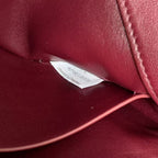 BV Knot Lock Bag 25cm Burgundy Gold Lambskin