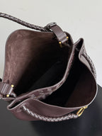 Bottega Veneta 2025 Andiamo Bucket Bag 34cm Fondant Silky Calfskin Suede