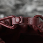 Bottega Veneta 2025 Small Dustbag Burgundy Calf Leather