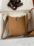 HM Evelyne 23cm Cookie Brown Togo Gold Hardware