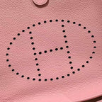HM Evelyne 23cm Pink Togo Silver Hardware