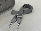 HM Evelyne 23cm Grey Togo Silver Hardware