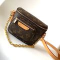 LV Mini Bumbag 17cm Brown Monogram Canvas Leather