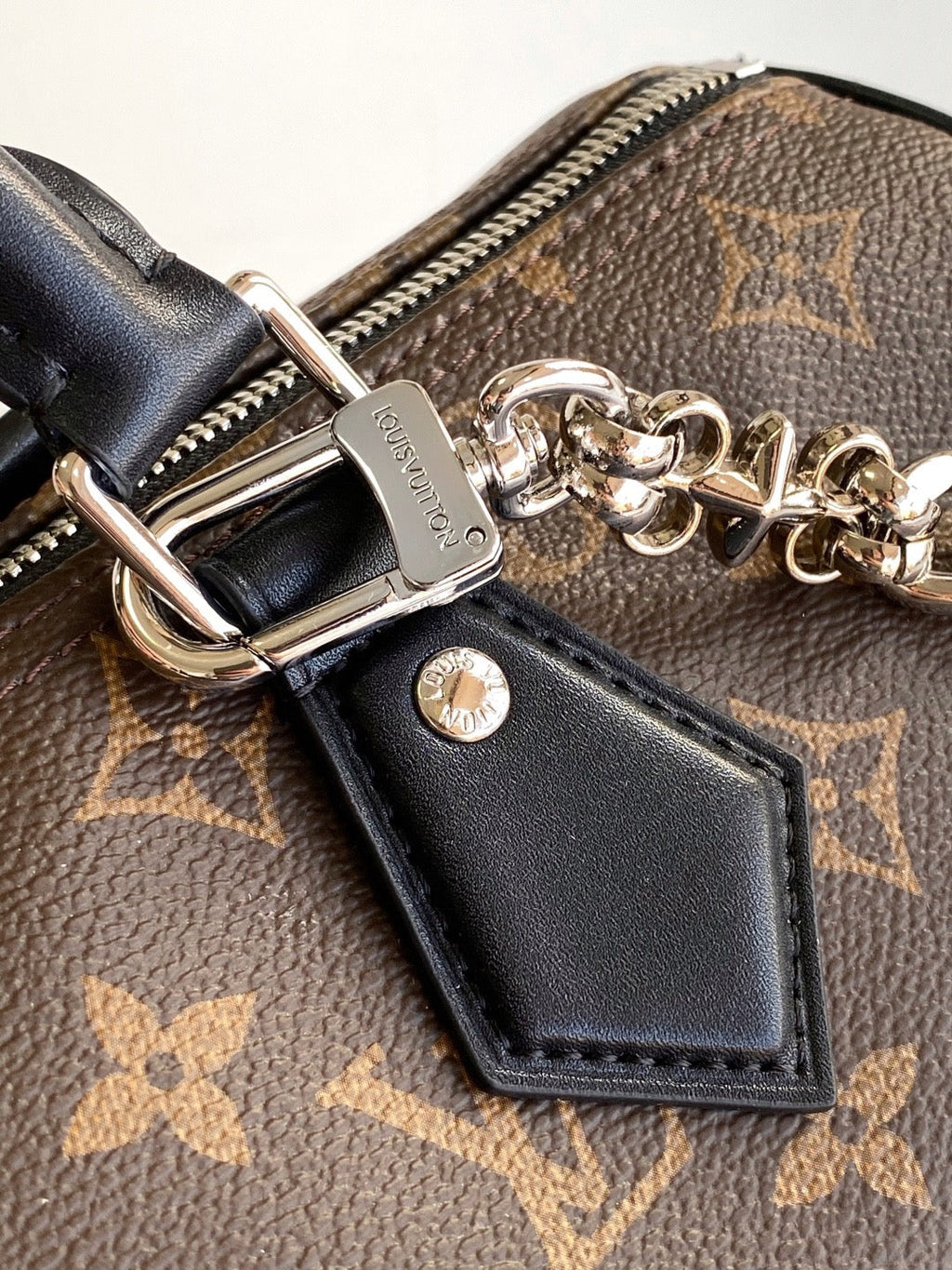 LV  Speedy Soft 30 Brown Dark Monogram Empreinte Leather