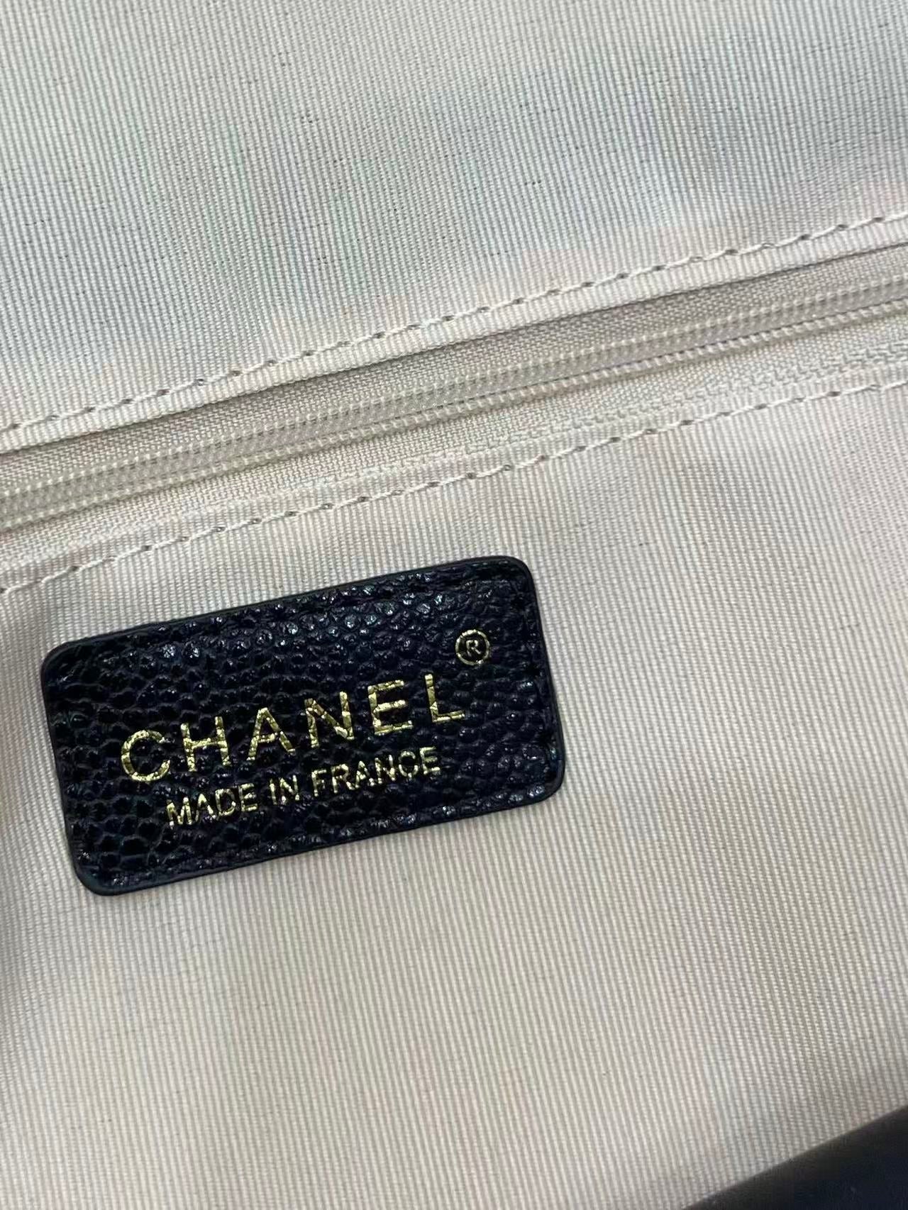 Chanel 2026 Maxi Shopping Bag 42cm Black Cowhide leather