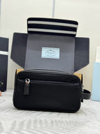 Prada Re-Edition Handbag 22cm Black Re-Nylon& Saffiano Leather