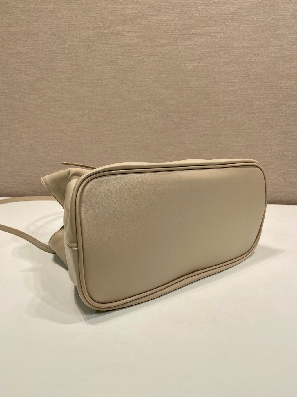 Prada Small Dada 25cm Beige Nappa Leather