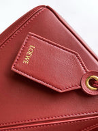 Loe Featherlight Puzzle Bag 24cm In Burgundy Nappa Calfskin