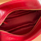 Miu Medium Top-Handle Bag 28cm Red Cowhide