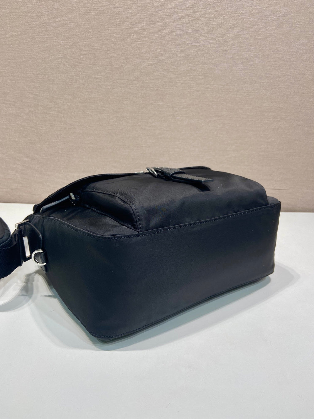 Prada Shoulder Bag 25cm Black Re-Nylon& Saffiano Leather