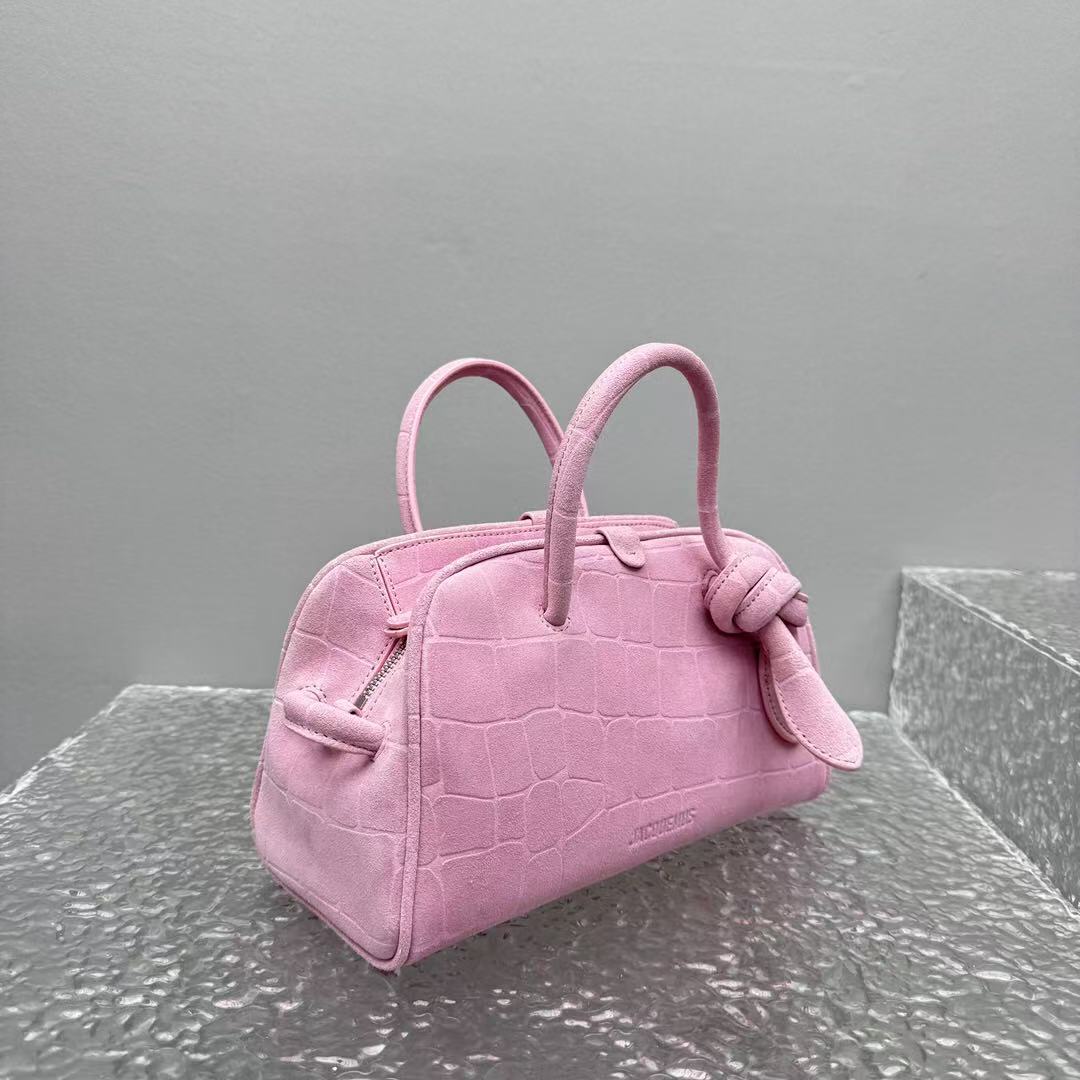 Jacquemus Le Petit Turismo 26cm Pink in Cowhide