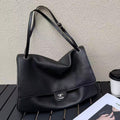 Chanel 2026 Maxi Flap Bag 38.5cm Black Calfskin