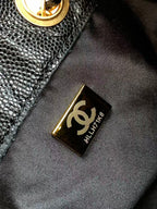 Chanel 25 Hobo Bag 22cm Black Calfskin GHW