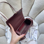 Chanel 2026 Bowling Ball Cylinder Bag 20.5cm Burgundy Caviar Leather