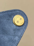 CC 25C Hobo Bag 30cm Dark Blue Suede