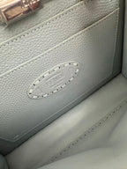 Fendi Peekaboo 27 Bag Baby Blue Leather Shw