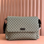 GG Large Changing Diaper Bag Brown Beige Canvas