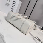 LOEWE Amazona 180 Bag 24.5cm Ivory Soft Calfskin