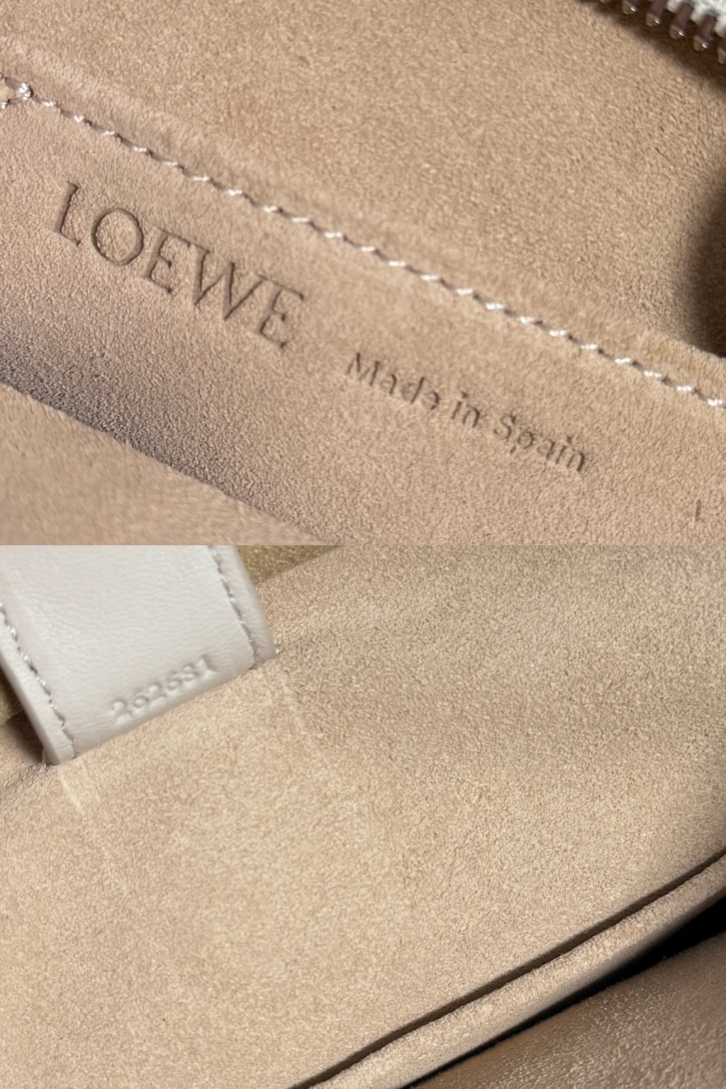 LOEWE Amazona 180 Bag 24.5cm Ivory Soft Calfskin