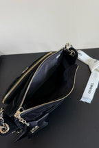 CC 25/56 Small Zipped Case Black Velvet GHW