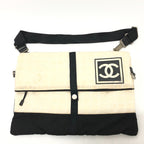 CHNL -  Shoulder Bag canvas white CC COCO Mark New travel line Women Used