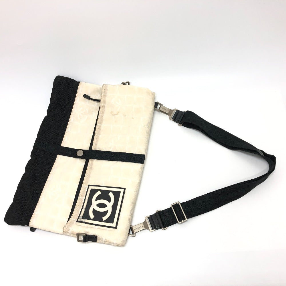 CHNL -  Shoulder Bag canvas white CC COCO Mark New travel line Women Used